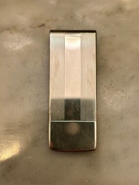 Tiffany & Co. Sterling Marked Silver Tone Accent Money Clip